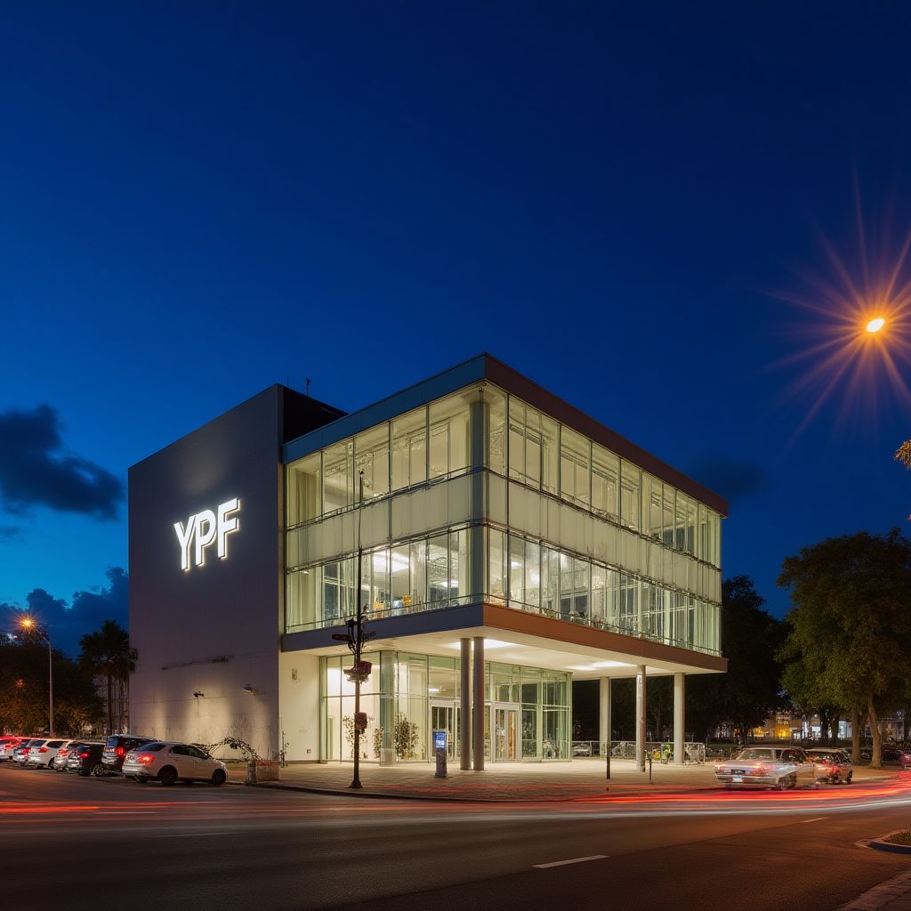 Estación YPF moderna